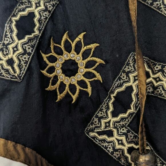 Vintage 1980's Embroidered Windbreaker Bomber Style Gallery Sport Jacket Large - Picture 5 of 9